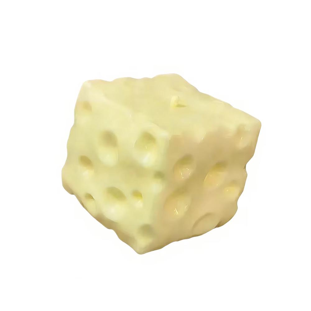 Cube Jumbo Cheese Stress Ball Big Cheese Shapeable Squeeze Ball Non-Bounce Fidget Toy Asmr Sensory Anti-Stress Christmas Gift