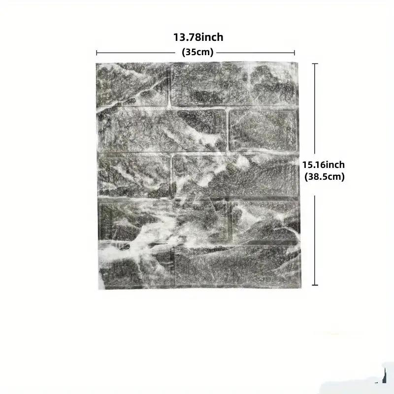 

1-40 шт. 38,5X35 см 3D декор комнаты пенопластовые обои водонепроницаемые настенные наклейки DIY домашнее украшение ретро сплошной цвет кирпичный узор 1Pcs