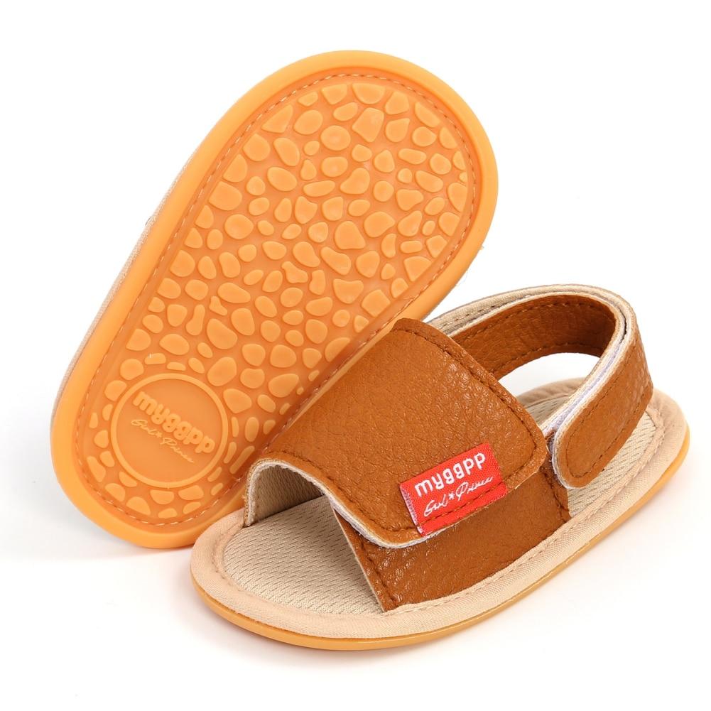 

Летние сандалии для маленьких мальчиков и девочек, повседневная обувь из искусственной кожи с леопардовым принтом, нескользящая мягкая подошва, обувь для первых прогулок для новорожденных, От 0 до 18 месяцев 0-6/S