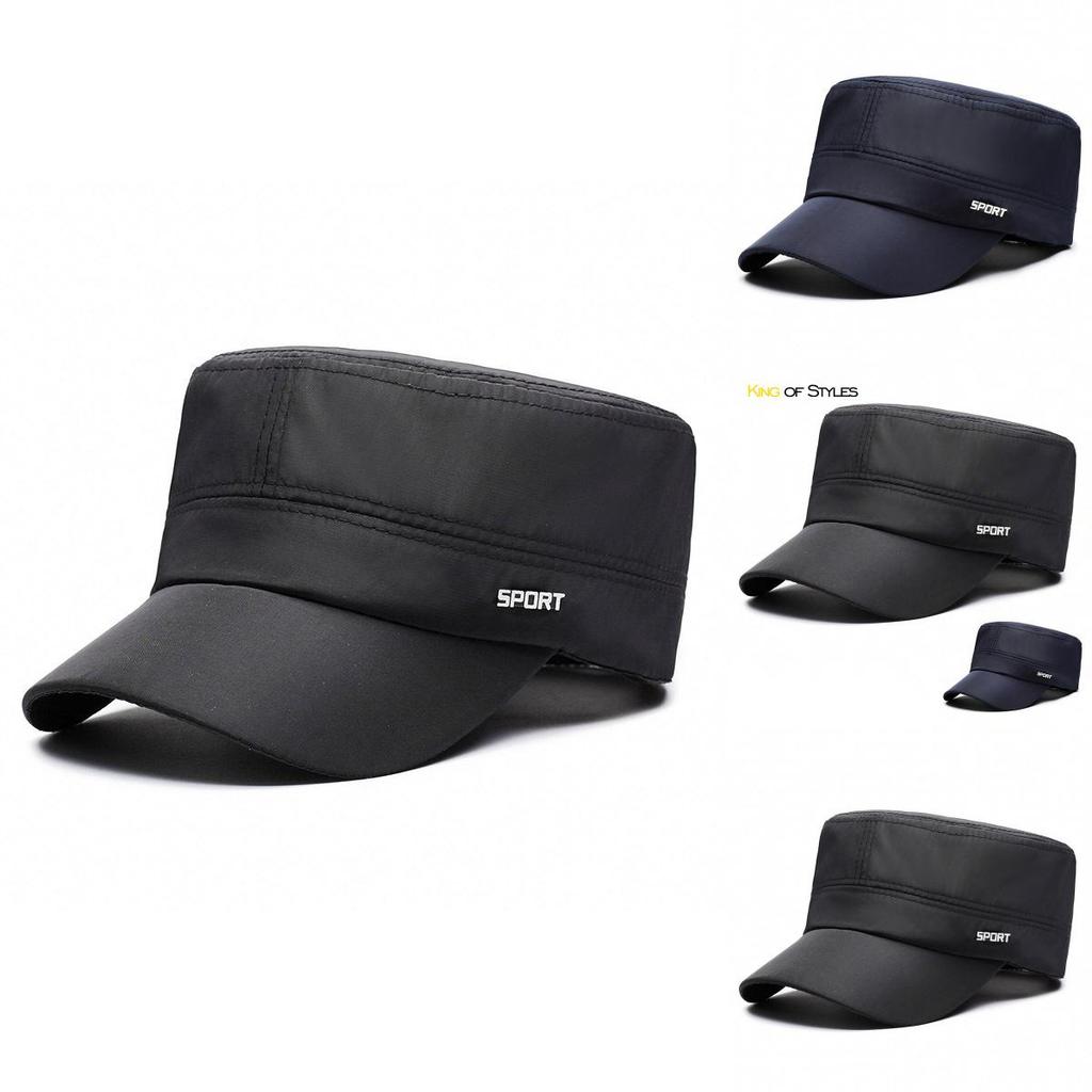Polyester Outdoor Sun Hat With Solid Color And Letter Print Design For Summer Travel And Sports