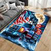 Patriotic wolf truck moonlight carpet Yoga living room room decor children's crawling mat doormat area rug games mat