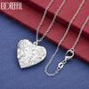 925 Sterling Silver Fashion Jewelry Wedding Heart-Shaped Photo Frame Necklace