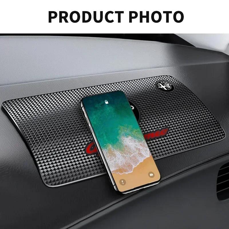 Car Stickers Car Styling Anti-Slip Mat Silicone Dashboard Non-Slip Pad For Alfa Romeo Giulia Stelvio MiTo Giulietta Tonale ALFA zj4