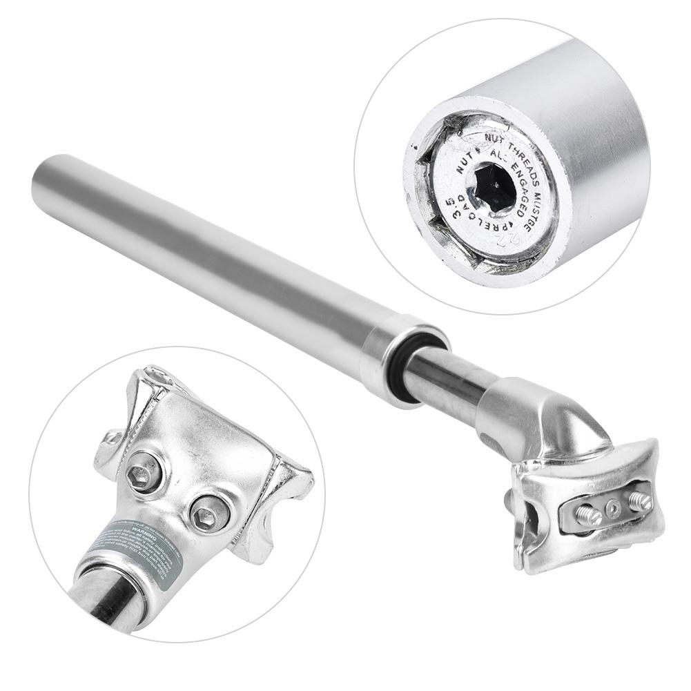 Mountain Road Bicycle Suspension Oil Pressure Seat Tube Seatpost (27.2mm Seat Rod Silver)