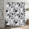 Whale Shower Curtain Set Waterproof Ocean Animal Pattern Bathroom Decor Whale Lover Gift Sea Life Fabric Backdrop Vintage Coasta