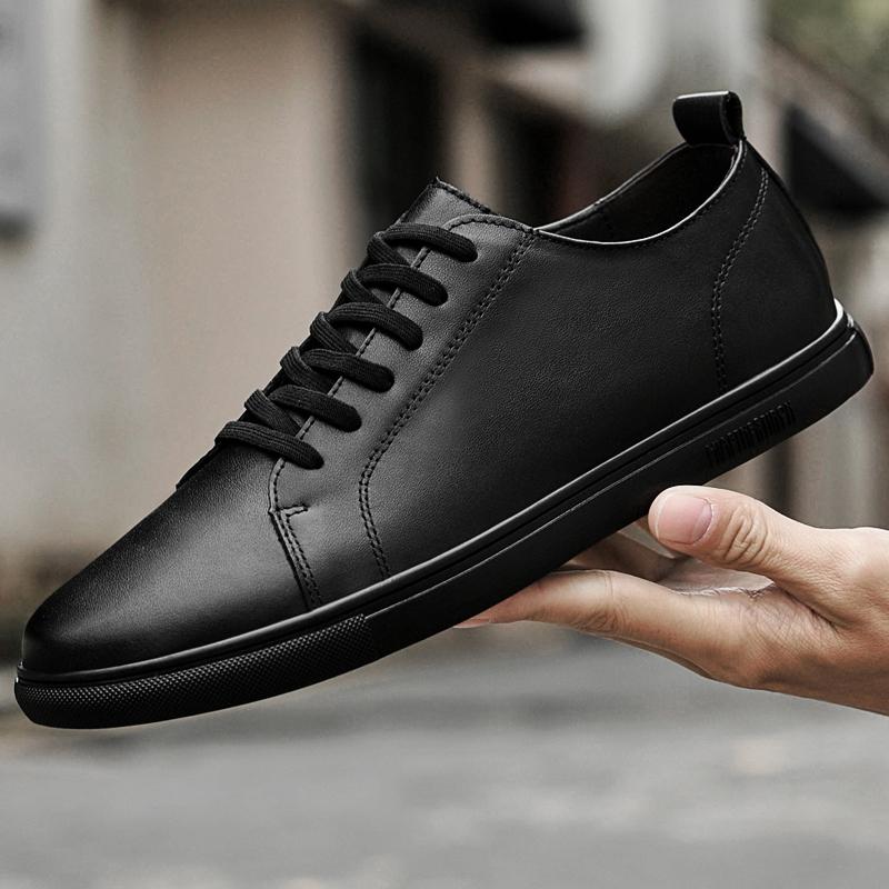 

Повседневная мужская обувь на шнуровке, модная удобная обувь, мужские кроссовки, дизайнерская обувь из натуральной кожи, туфли на плоской подошве Chaussures 10