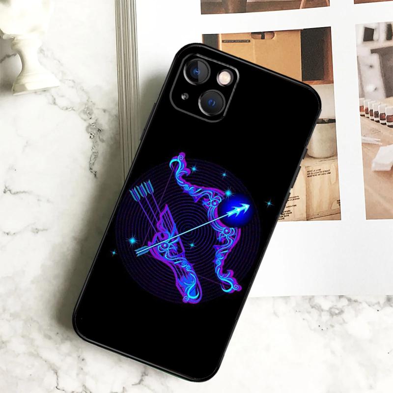 Twelve Constellations Phone Case For iPhone 17 16 15 14 13 12 11 Pro Max Plus 12 13 Mini 16e 17 Air Cover Coque