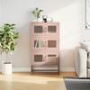 VidaXL Highboard Pink 68x39x123 Cm Steel, Cabinet, Storage Cabinet, Highboard, Sideboard, Tall Cabinet, 853351