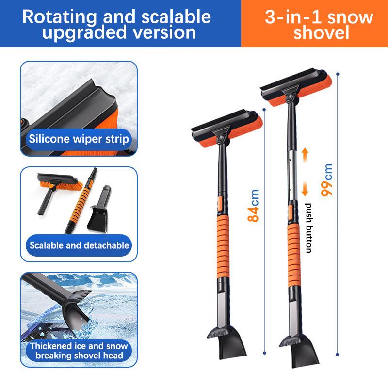 

Автомобильный скребок для льда Зимняя щетка для удаления льда Лопата Инструменты Складной скребок для снега Аксессуар для мойки лобового стекла автомобиля Зимняя очистка