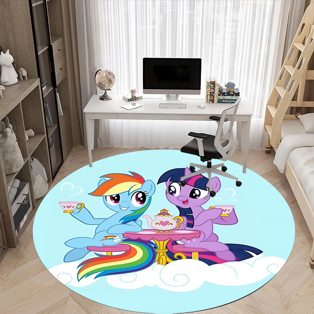 1pc My Little Pony Office Round Area Rug, Under Office Chairs Bedroom Living Room Home Decor, Room Decoa1022208
