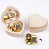 Creative Heart Shaped With Mirror Music Box Handmade Wooden Music Box Home Decoration Ornament Birthday Gift Christmas ZG120