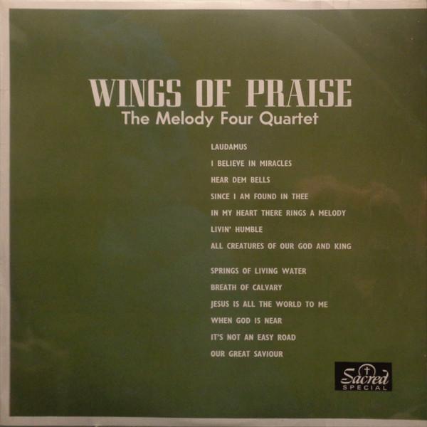 

Виниловая пластинка MELODY FOUR QUARTET Wings Of Praise SAC5009 Sacred 1968 Великобритания Мировая музыка Б/у