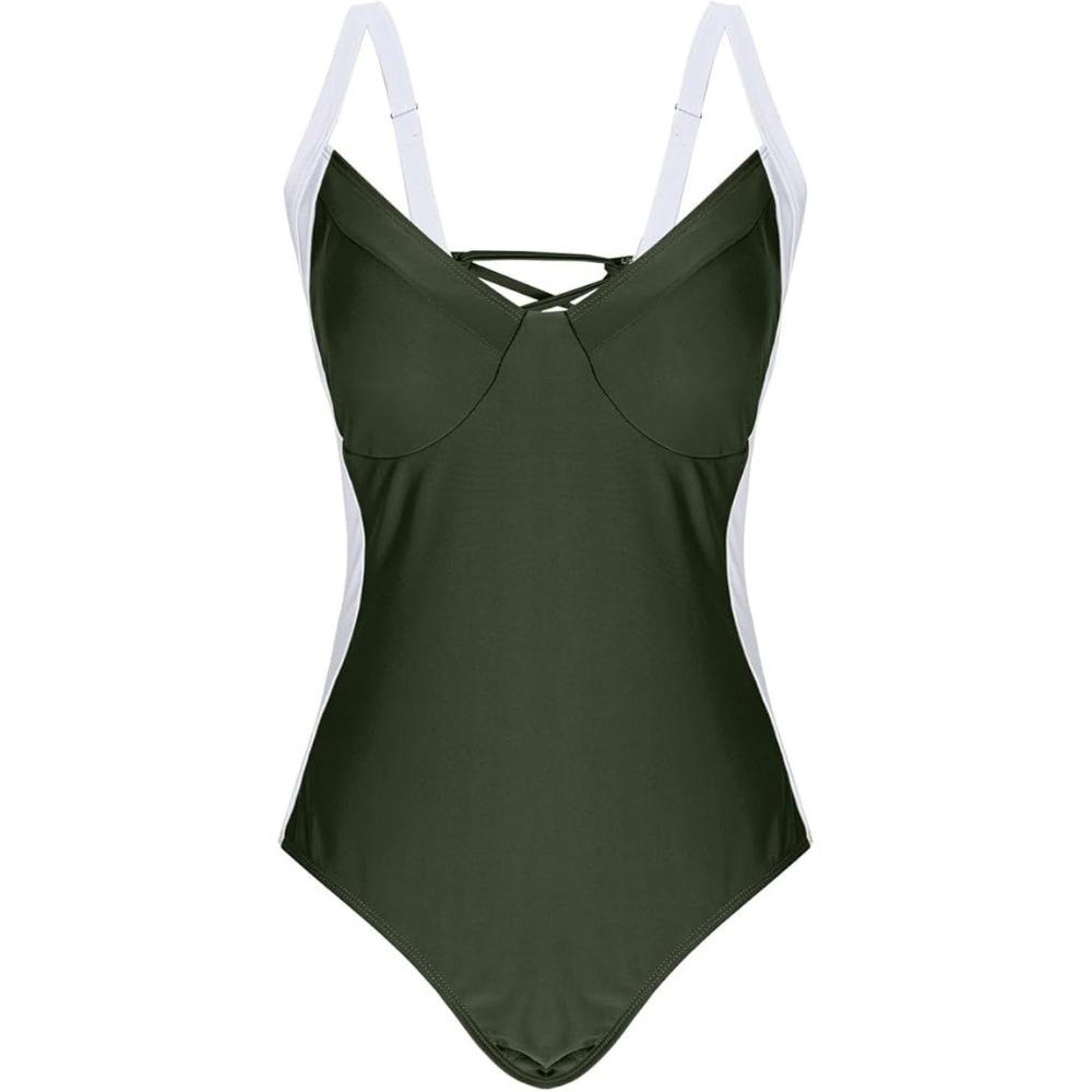 Hollow Bodysuit Swimsuit Slim Fit Jumpsuit Bikini Simple Bathing Swimwear  Beach