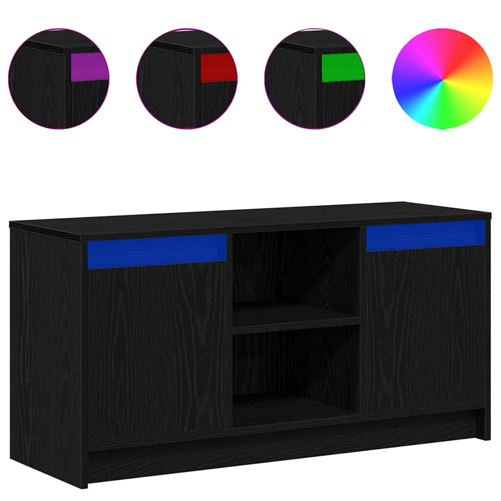 TV Units Black 100 X 34 X 50 Cm Particleboard
