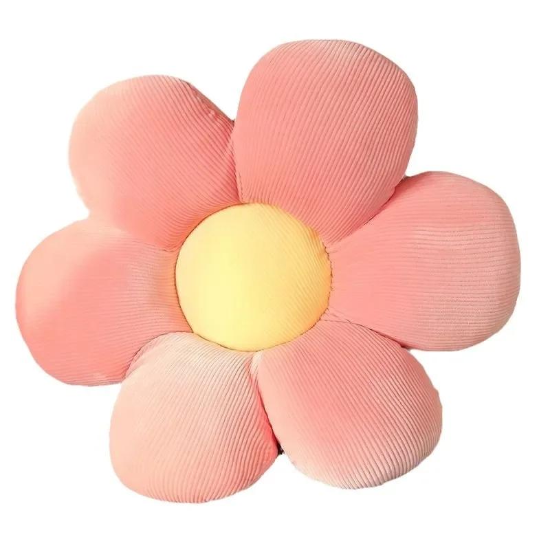 40CM Flores Coloridas Almofada de Pelúcia Planta Pétala Almofada Brinquedos de Pelúcia para Meninas Bebê Decoração de Casa Presente