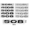 2026 Heißer Autoaufkleber 1 Stück 3D ABS Auto Buchstabe Emblem Aufkleber Auto Karosserie Kofferraum Dekorativer Aufkleber für Peugeot 508L 508 408 5008 4008 A