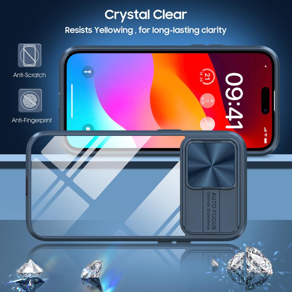 Etui akrylowe do ochrony aparatu iPhone 15 Pro Max 14 Plus 13 12 11 Pro X XR Xs Max 7 8 Plus SE2 SE3 SE 2020 2022 Przezroczysta tylna obudowa