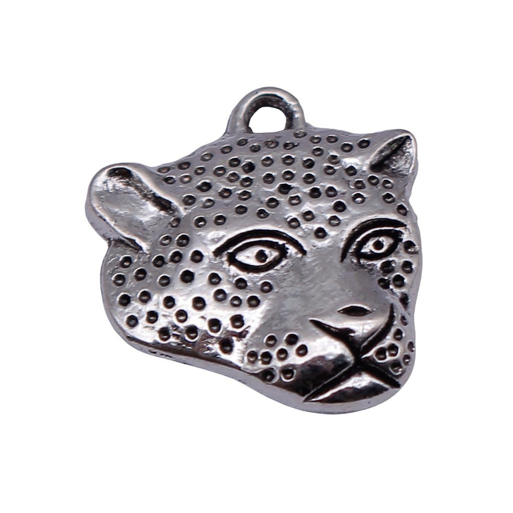 Retro Leopard Charms Metal Animal Pendants For Jewelry Making Handmade Supplies
