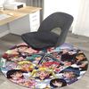 1pc Sailor Moon Anime Round Carpet  Office Chair Mat, NonSlip Rug for Home Decor, Living Room, Bedroom, Game Room