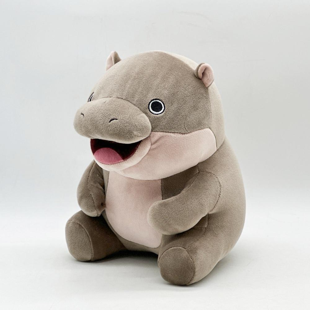 Cute Moo Deng Plush Toy Around Hippopotamus Bouncing Pig Dwarf Hippopotamus Birthday Gift Toys for Kids Home Decor