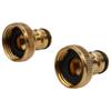 2pcs Brass Garden Faucet Hose Tap Water Adapter Connector 3/4" To 1/2"  Thread Connector Garden Water Connectors
