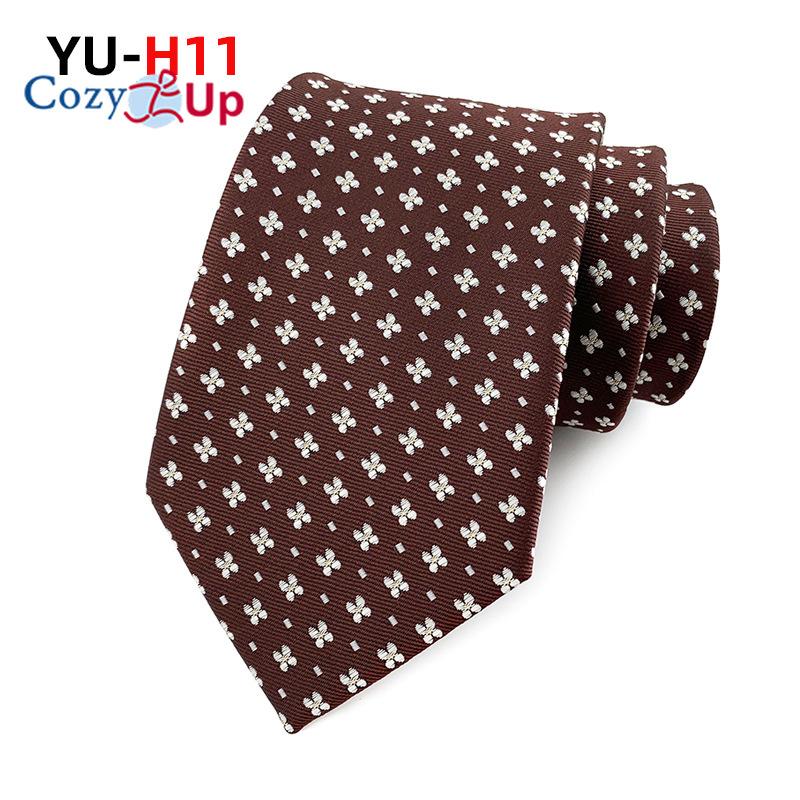 Cozy Up 3.15"(8cm) Fashion Striped PaisleyTies Men Plaid Flower Necktie for Wedding