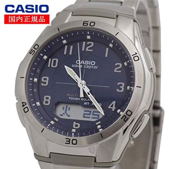 Casio Wave Ceptor Solar Watch with 6 World Radio Combination Model Waves, Analog-Digital WVA-M640D-2A2JF, Men's