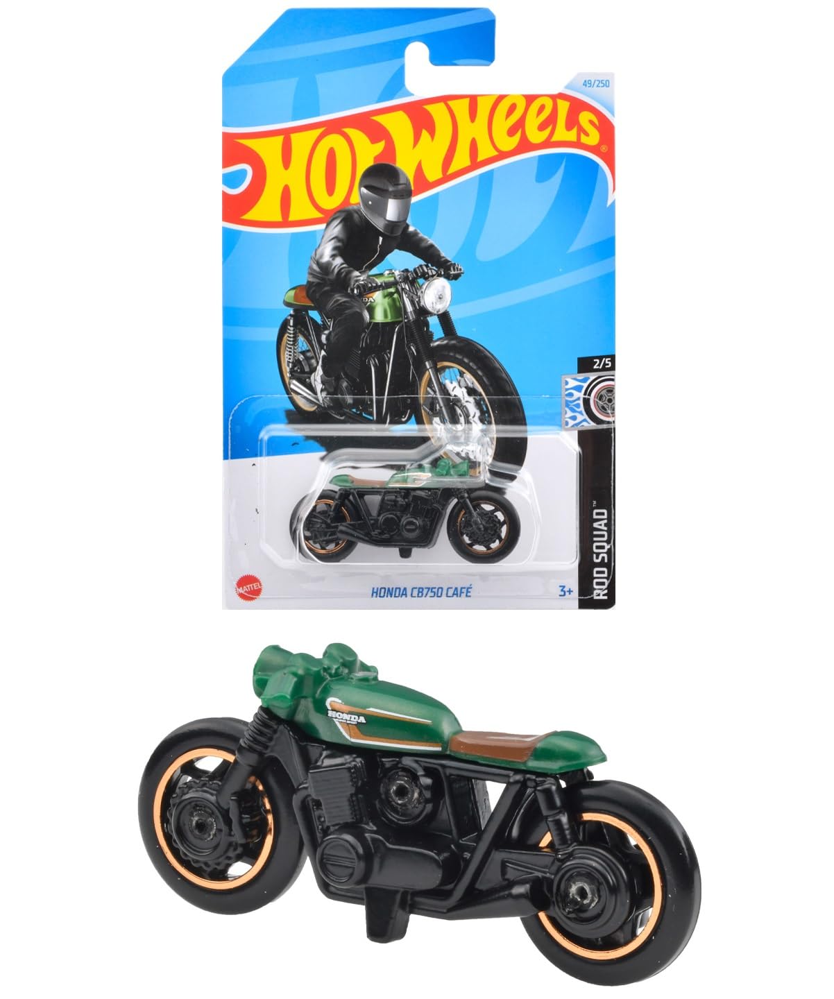 

Hot Wheels Basic Car Honda CB750 Cafe лет и HXP86 [Мини-автомобиль] [3 вверх] зелёный
