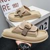 Summer new men's Baidu sandals classic color scheme men's shoes teenagers daily leisure home men's slippers