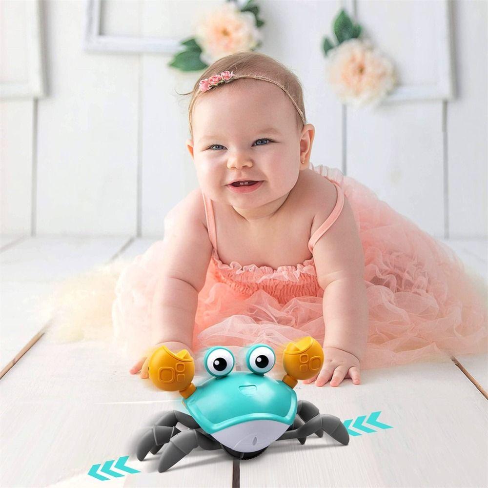 Automatic Sensing Dancing Crab Toy Flat Ground Escape Crab Interactive Toy Bathroom Toy