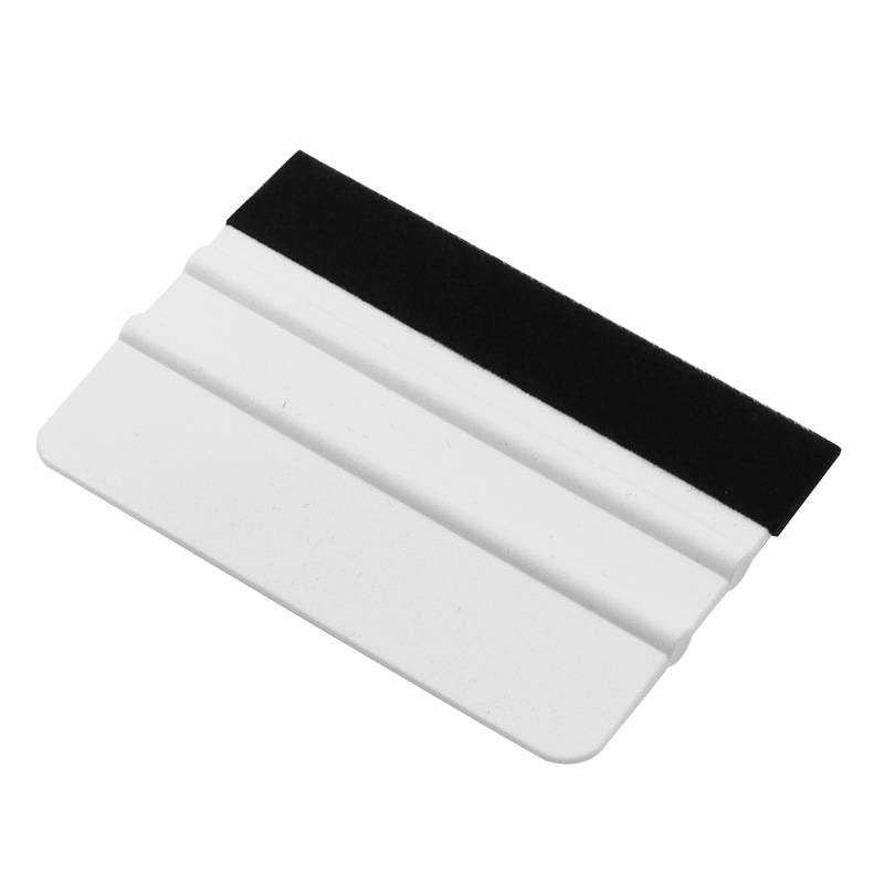 1 Pcs Car Film Scraper Vinyl Wrap Film Card Squeegee Auto Foil Wrapping Suede Felt Scraper Car Styling Sticker Accessories белый