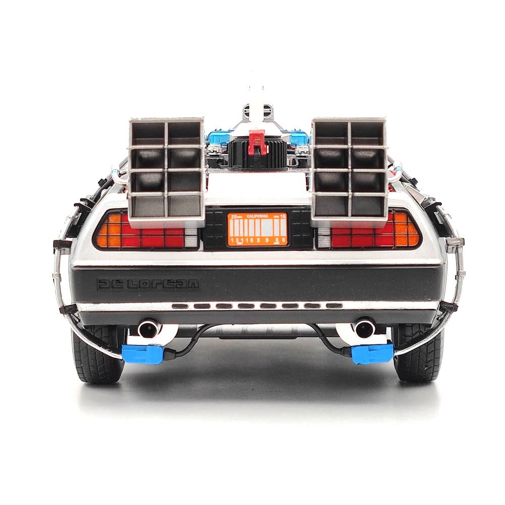 HW 1/18 Scale for Elite Back To The Future Time Machine Ultimate Edition BCJ97 Diecast Models Car Collectible Gift