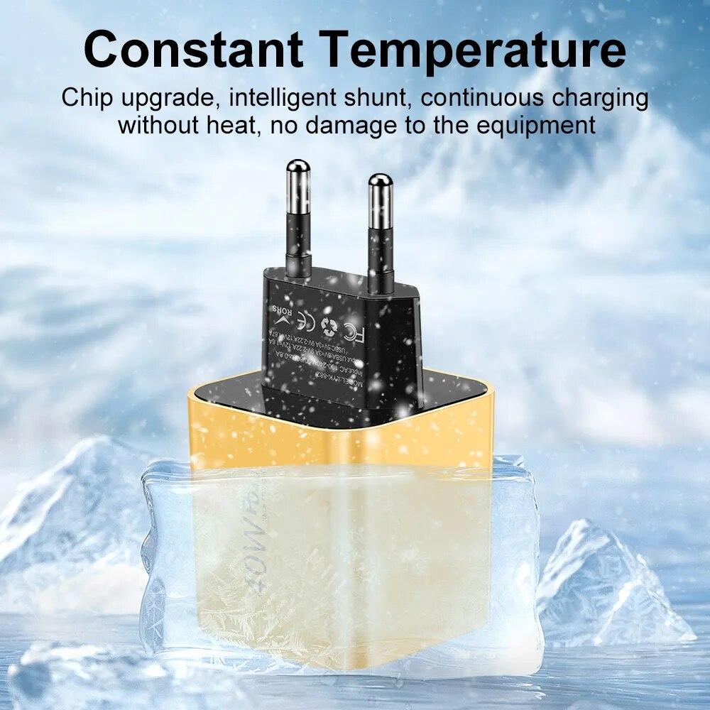 40W USB Charger Type C Fast Charging For iPhone Samsung Xiaomi  USB C Mobile Phone Charger PD Quick Charger Adapter