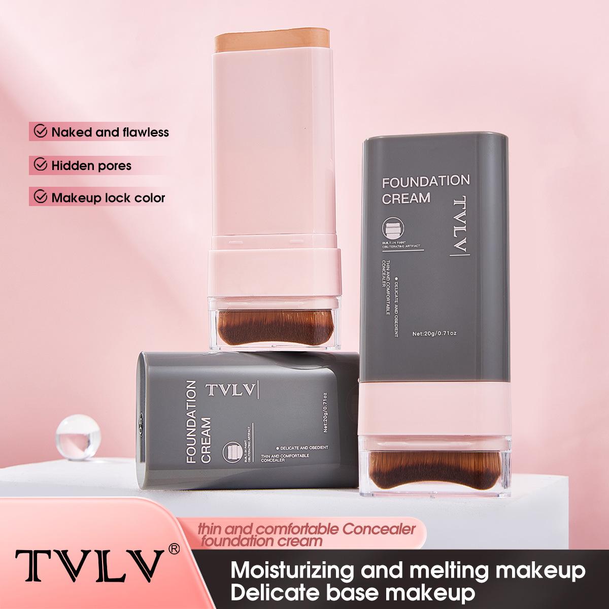 

TVLV Waterproof Concealer Foundation Stick with Brush - 5 Shades, 20g 20g/pcs