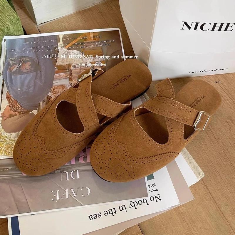 Fashion Flats Women's Slippers Slingback Designer Shoes Fashion Dress Woman Sandals Summer 2025 Casual Flip Flops New Sandalias De Mujer