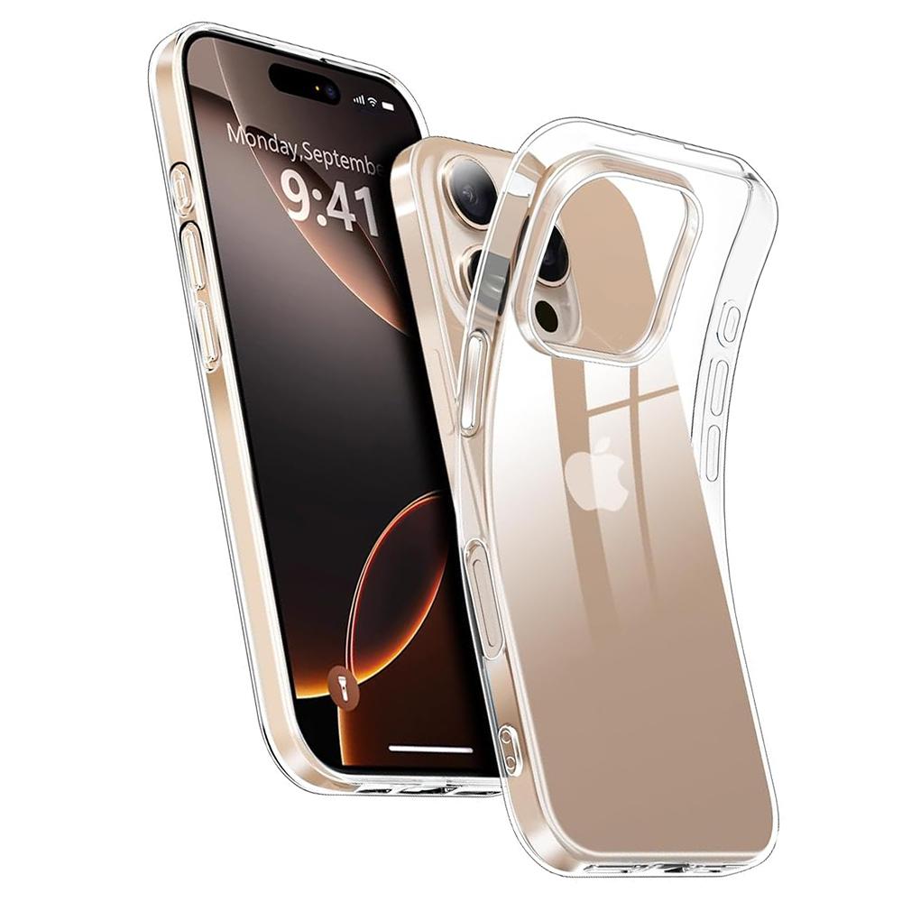 

Противоударный силиконовый мягкий ультратонкий чехол для iPhone 16 Pro Max Plus прозрачная задняя крышка для iPhone 16Pro 16 ProMax 16+ Shell For iPhone 16 Pro Max