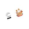 Oceanic Feline Sculpture Clock Artistic Resin Figurine Silent Wall Decor for Bedroom Living Room