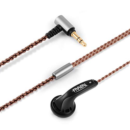 

FAAEAL Iris 2.0 Headphones (No Mic Version) with 3.5mm Plug, Durable Wired Earphones, Dynamic Crystal-Clear Sound, Superior Bass, for Smartphones,