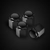 CRW1 5Pcs Car Tire Valve caps Emblem Metal Cap Case For Mercedes Benz B/C/E/S Class A Class C200L GLC GLE CLA  Car Styling Accessory