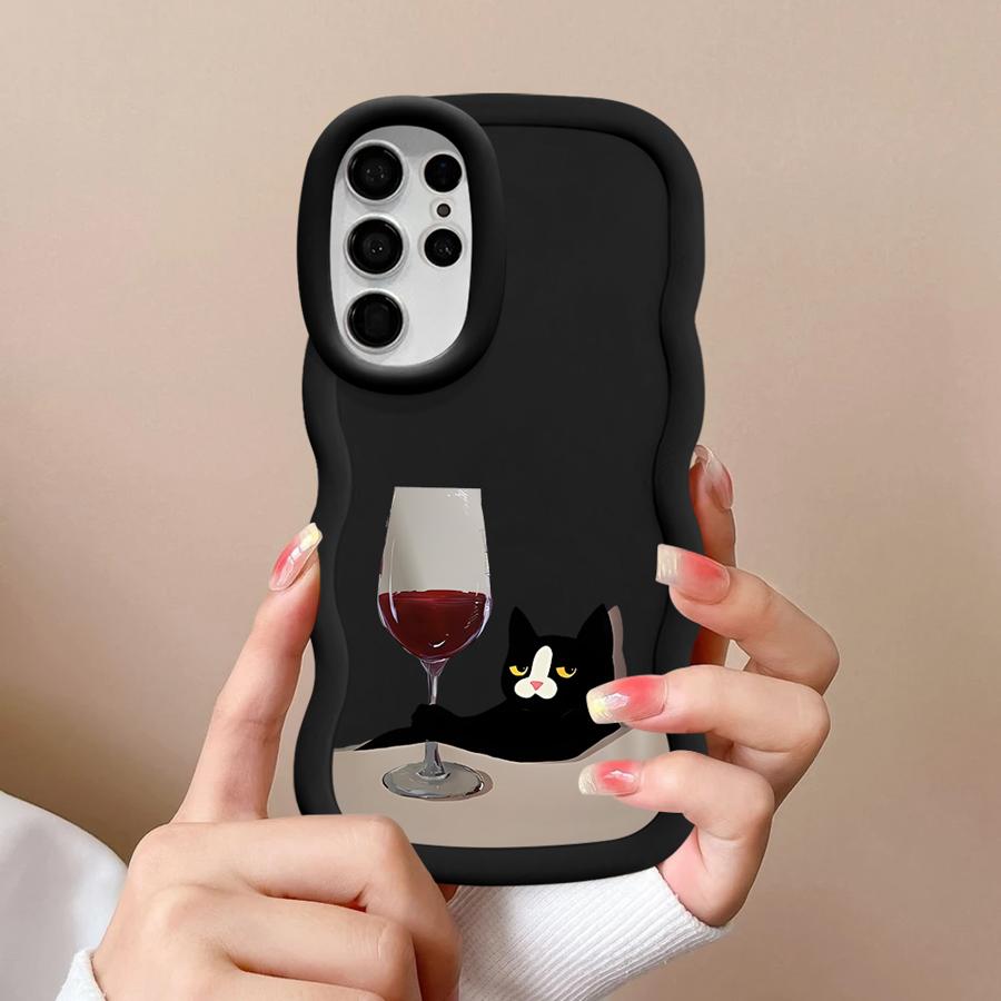 Cute Cat Case for Samsung Galaxy S20 FE S21 S25 S24 A25 A26 S23 Plus S22 Ultra Soft Phone Cover A24 A54 A35 A34 A55 A36