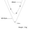 Xiaomi Skyrim Tiny Heart Choker Necklaces Stainless Steel Double Layered Beads Chain Necklace Women Aesthetic Jewelry Mother Day Gift