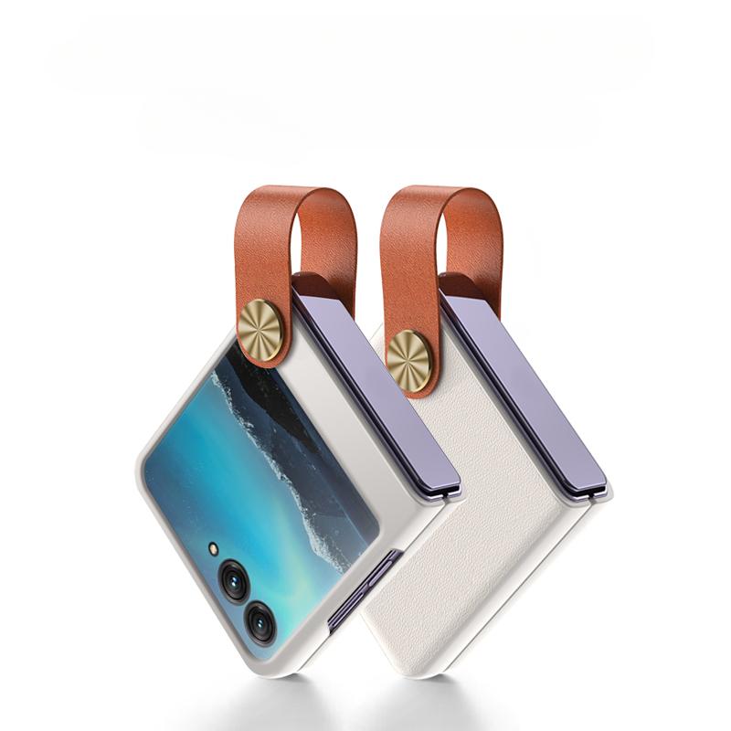 

Кожаный чехол-держатель для запястья Motorola Razr 50 Ultra Mooto Razr 40, противоударный чехол-держатель для запястья Moto Razr 50 Ultra