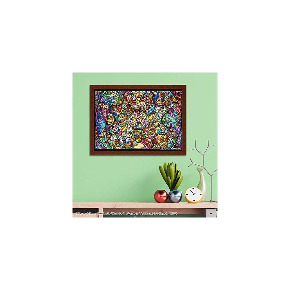 Tenyo Disney All-Star Stained Glass Jigsaw Puzzle 1000 Pieces 29.7x42cm with Glue and Spatula Included