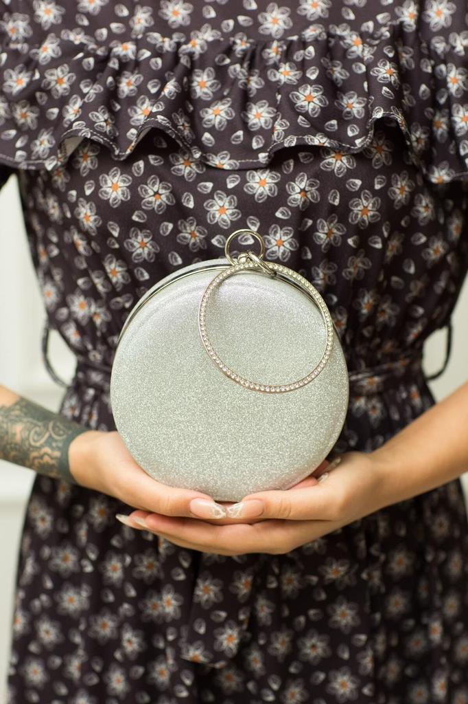 Women's Stylish and Useful Evening Dress Bag Bracelet Red Suede Evening Bag