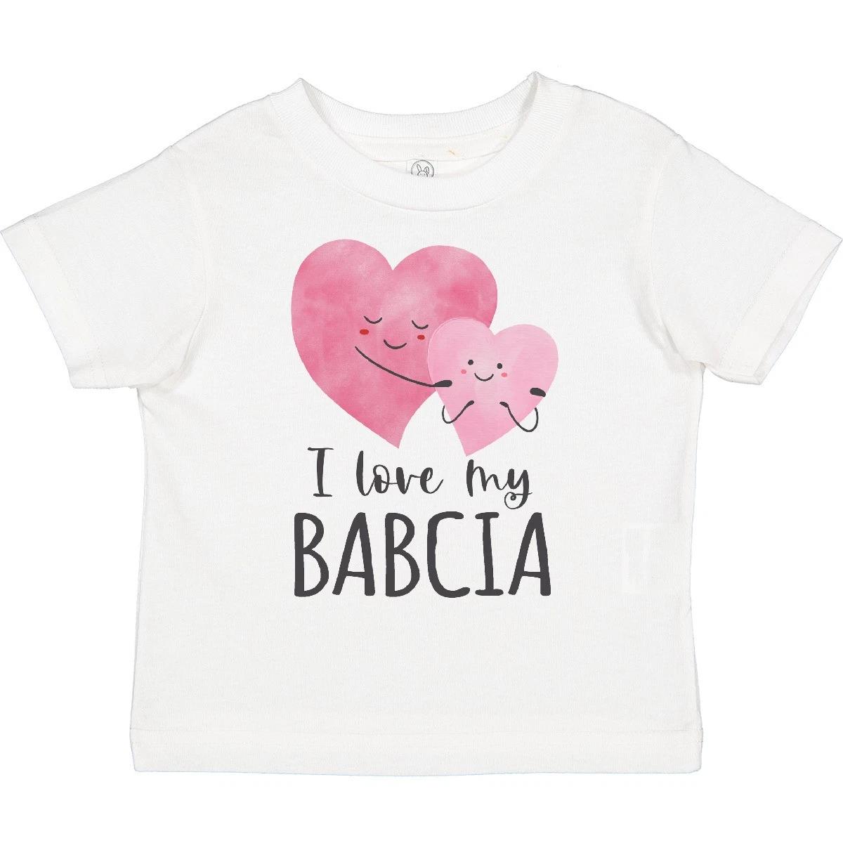 Inktastic I Love My Babcia Toddler T-Shirt Babcias New Grandma Grandmother From 150