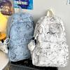 Niche Tie-dye Ins Schoolbags for College Students Large Capacity Simple High School Students Backpack Junior High School Backpac