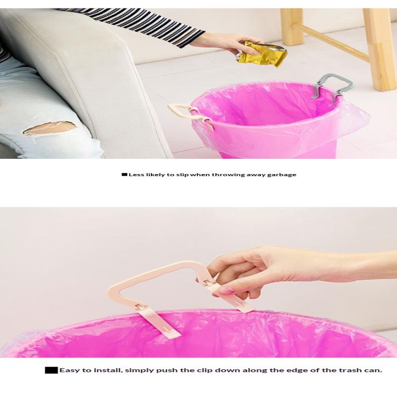 2Pcs Garbage Bag Storage Fixing Clip, Household Creative Anti-Skid Clip, Buckle Bucket Edge Clip, Card Holder, Rubbish