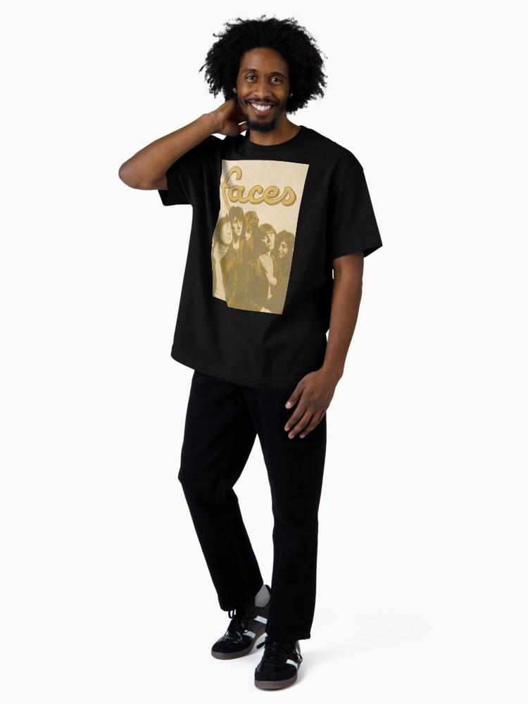 The Small Faces Classic 70s Rock Group Portrait | Vintage Music Fan Aesthetic Design Oversized T-Shirt