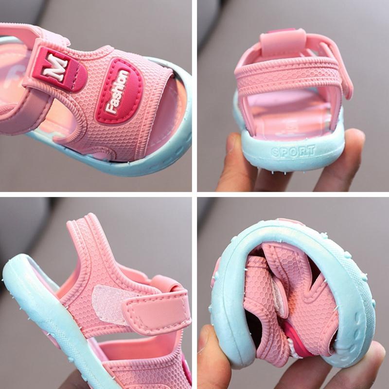 Baby Sandals Newborn Boys Girls Toddler Soft Sole Non-slip Princess Shoes Kids Fashion Casual Beach Sandals