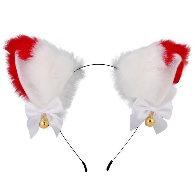 Cat Ears Bell Headband - Cosplay Catwoman Hair Accessory for Christmas & Halloween